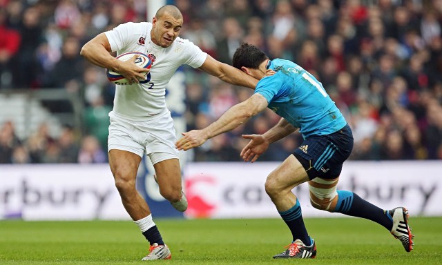 (Rugby b) Jonathan Joseph, playing for England against Italy.jpg
